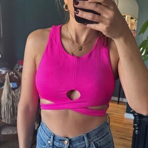 Fabletics Pink cropped top